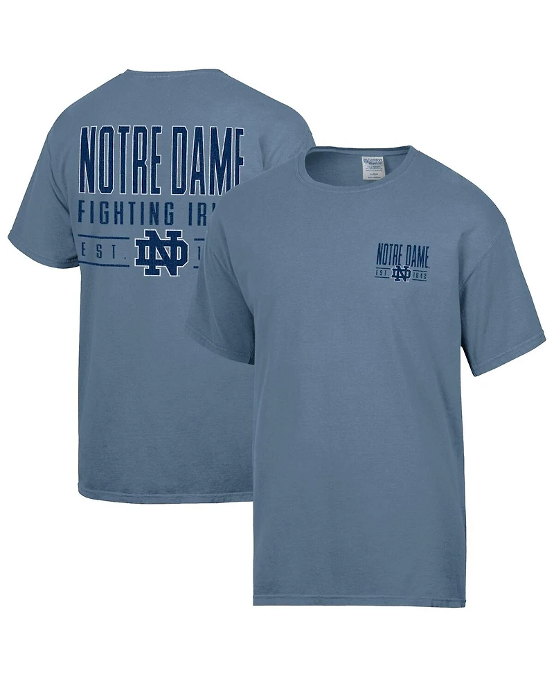 Comfortwash Men's Blue Notre Dame Fighting Irish Big Name T-Shirt