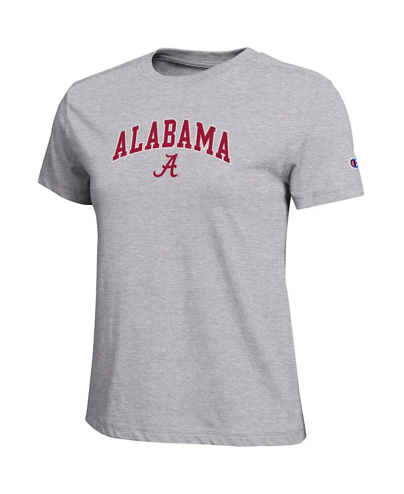 Champion Women's Gray Alabama Crimson Tide Arched Over Logo T-Shirt