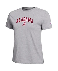 Champion Women's Gray Alabama Crimson Tide Arched Over Logo T-Shirt