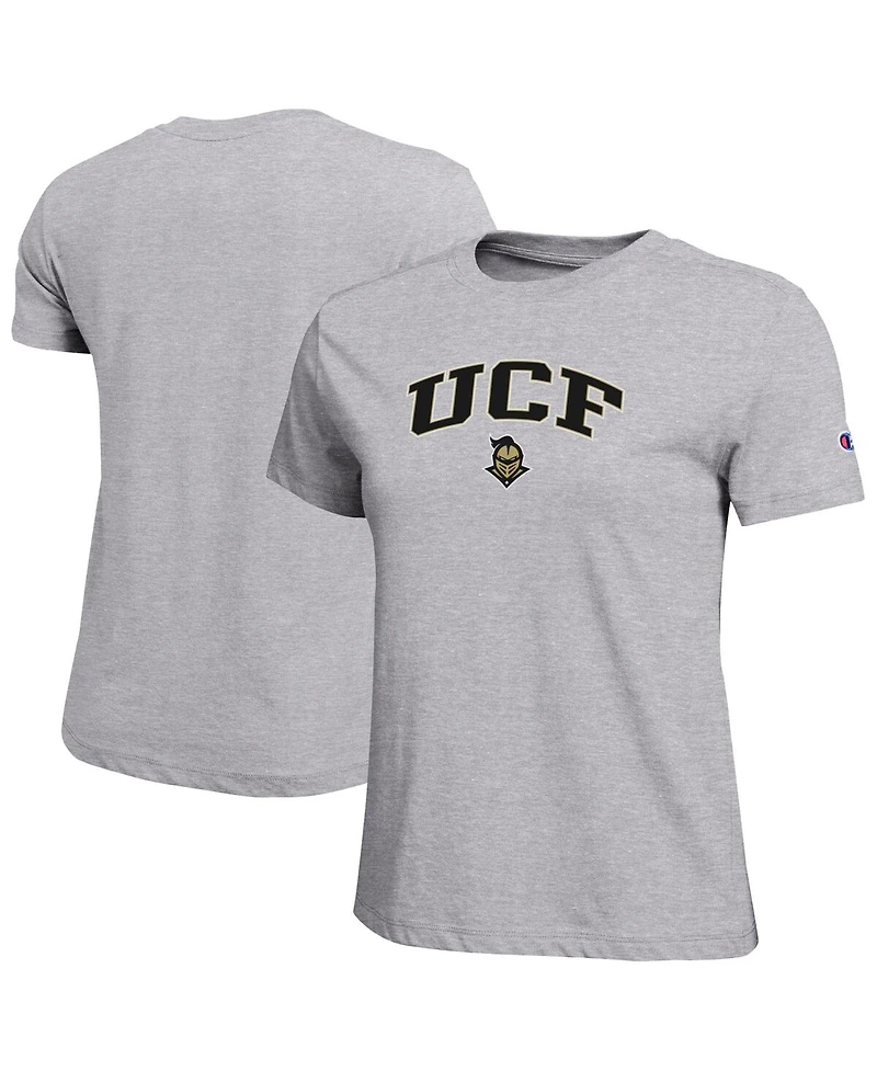 Champion Women's Gray Ucf Knights Arched Over Logo T-Shirt