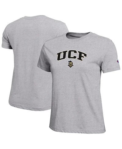 Champion Women's Gray Ucf Knights Arched Over Logo T-Shirt