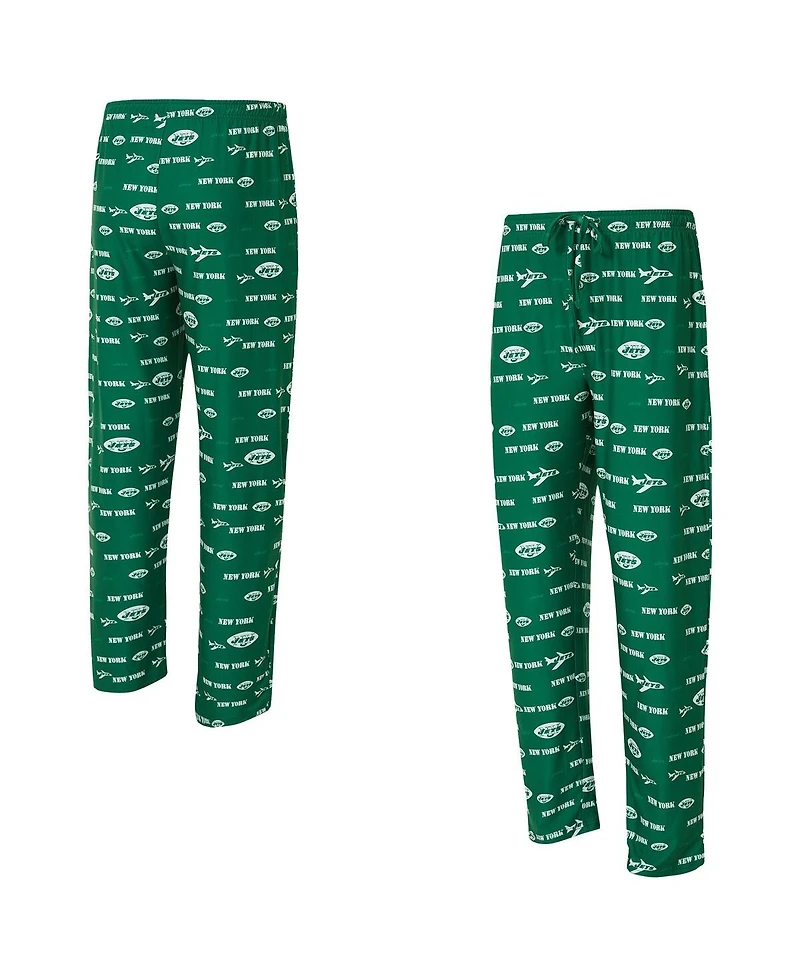 Concepts Sport Men's Green New York Jets Retro Mosaic Allover Print Knit Pants