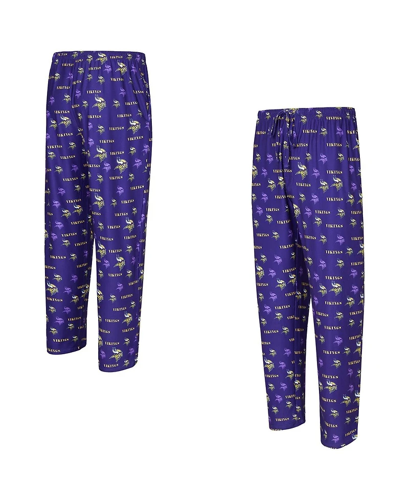 Concepts Sport Men's Purple Minnesota Vikings Mosaic All Over Print Pants