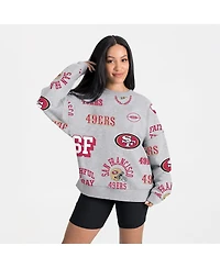 Gameday Couture Women's Heather Gray San Francisco 49ers Always On Repeat Fleece Sweatshirt