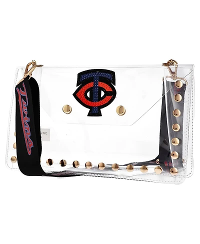Cuce Minnesota Twins Crystal Clear Envelope Crossbody Bag