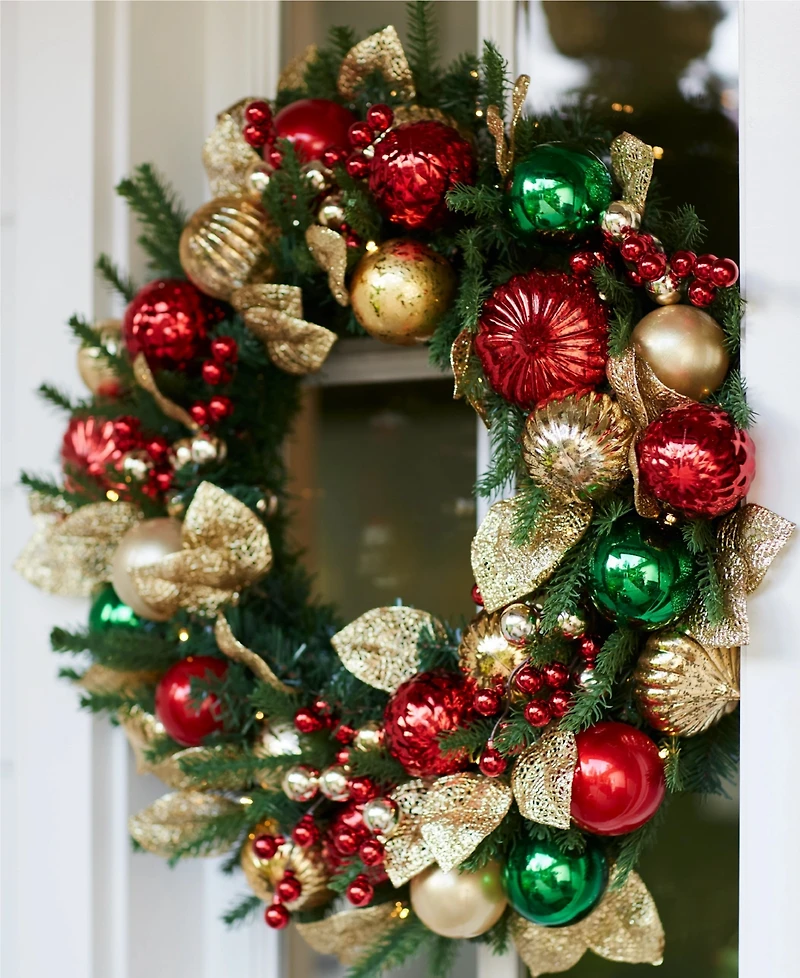 Balsam Hill 30" Merry and Bright Christmas Wreath