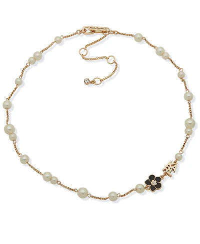 Karl Lagerfeld Paris Imitation Pearl Collar Necklace