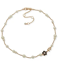 Karl Lagerfeld Paris Imitation Pearl Collar Necklace