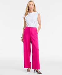 I.n.c. International Concepts Women's High-Rise Straight-Leg Trousers, Macy's Exclusive