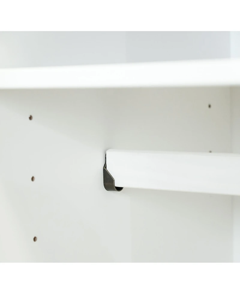 Palace Imports 100% Solid Wood Urban 4-Door Wardrobe with Raised Panel Doors