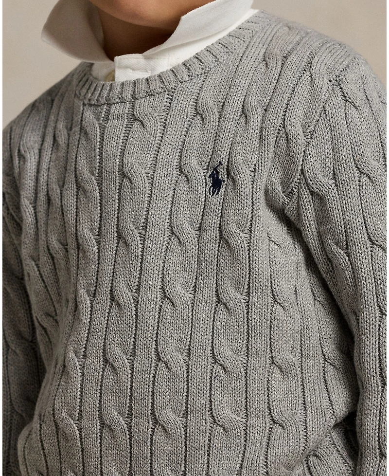 Polo Ralph Lauren Toddler and Little Boys Cable-Knit Cotton Sweater