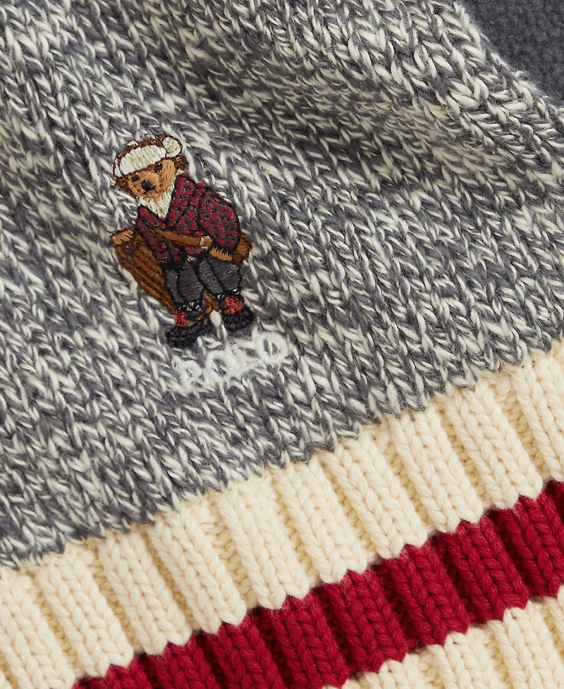 Polo Ralph Lauren Boys 6-11 2-Piece Embroidered Hat and Scarf Set