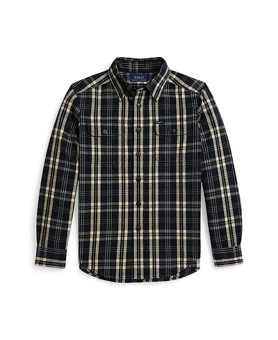 Polo Ralph Lauren Big Boys 8-20 Plaid Work Shirt