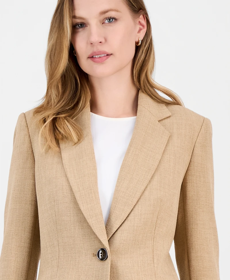 Kasper Women's Notched Collar One-Button Blazer