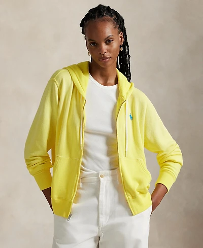 Polo Ralph Lauren Women's Lightweight Fleece Full-Zip Hoodie Sweatshirt