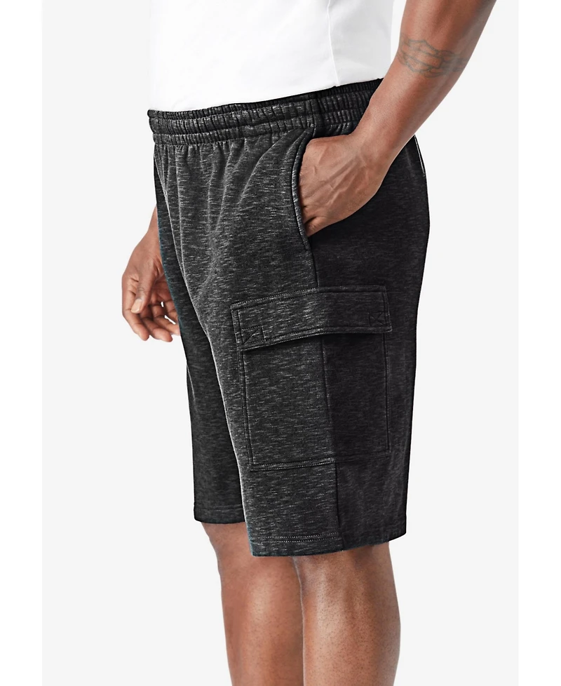 KingSize Big & Tall 10" Fleece Cargo Shorts