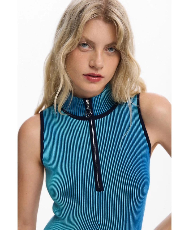 Desigual Women's Vertical striped dress