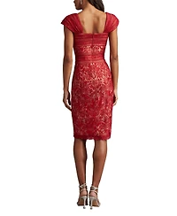 Tadashi Shoji Meera Embroidered Lace Dress