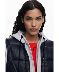 Desigual Women's Sweatshirt kombiniert mit gepolsterter Weste