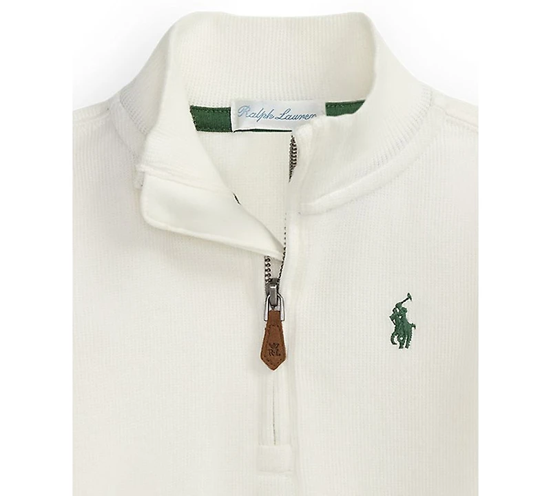 Polo Ralph Lauren Baby Boy Estate-Rib Mock Neck Sweater