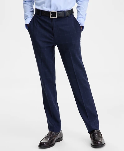 B By Brooks Brothers Boys 8-20 Blue Birdseye Window Classic Pants