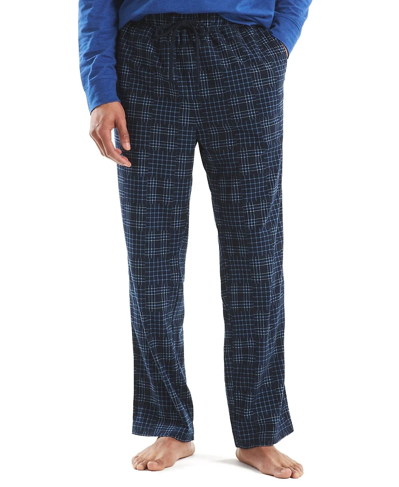 Nautica Men's Fleece Patchwork Plaid Pajama Pants