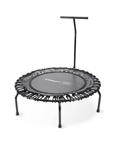 JumpSport Round Home Fitness Indoor Mini Rebounder Trampoline for Adults, Black