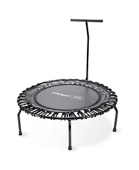 JumpSport Round Home Fitness Indoor Mini Rebounder Trampoline for Adults, Black