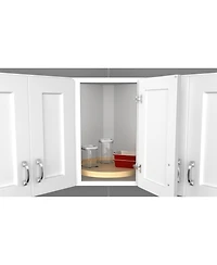 Rev-a-Shelf 18" Lazy Susan Wooden Circle 1-Shelf w/ Swivel Bearings, 4WLS001-18B52