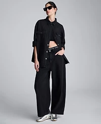Kenneth Cole Women's Inverted Pleat Wide Leg Pants