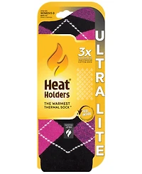 Heat Holders Women's Ultra Lite Delilah Argyle Crew Socks