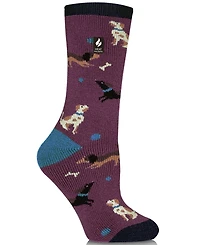 Heat Holders Women's Lite Fauna Dogs Crew Socks