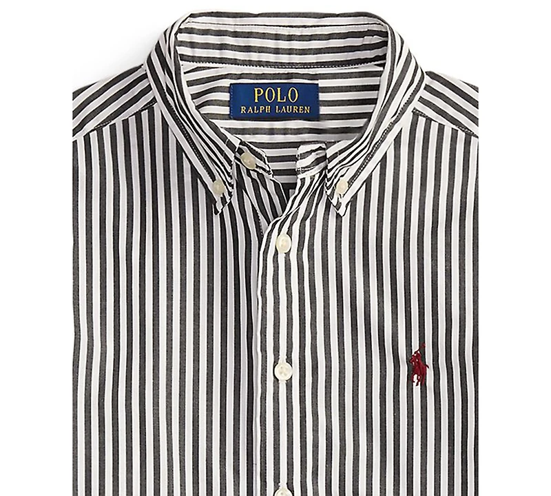 Polo Ralph Lauren Big Boys Plaid Brushed Cotton Oxford Work shirt