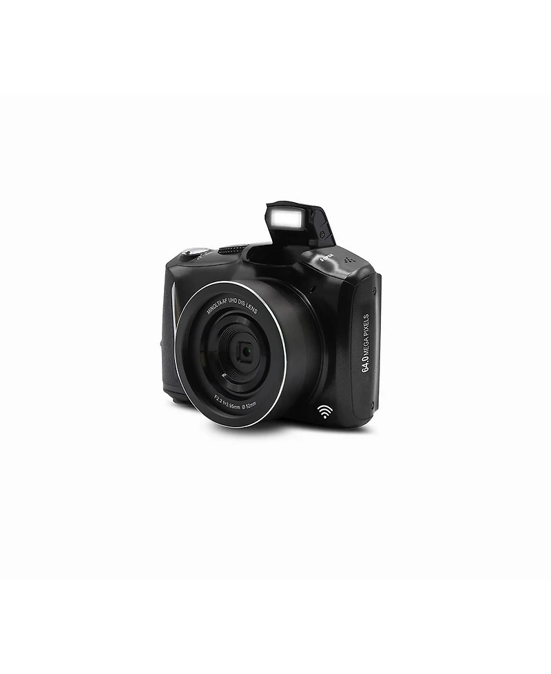 Minolta MND55 64 Mp Af 4K Ultra Hd Digital Camera with WiFi, Black