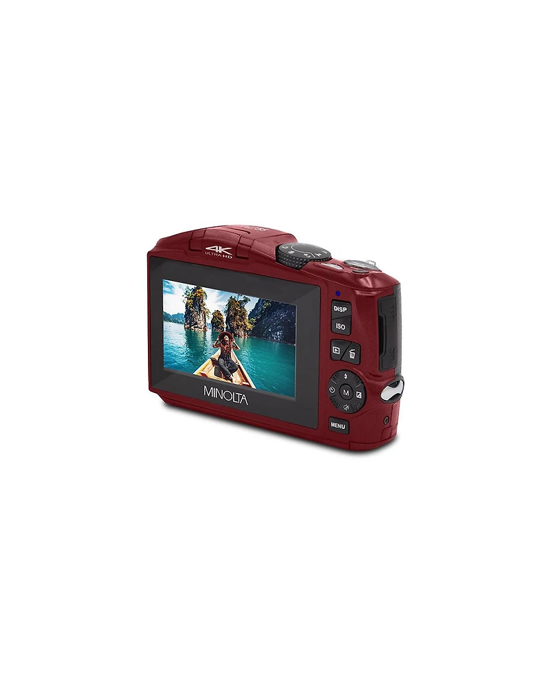 Minolta Minolta MND55 64 Mp Af 4K Ultra Hd Digital Camera with WiFi, Red