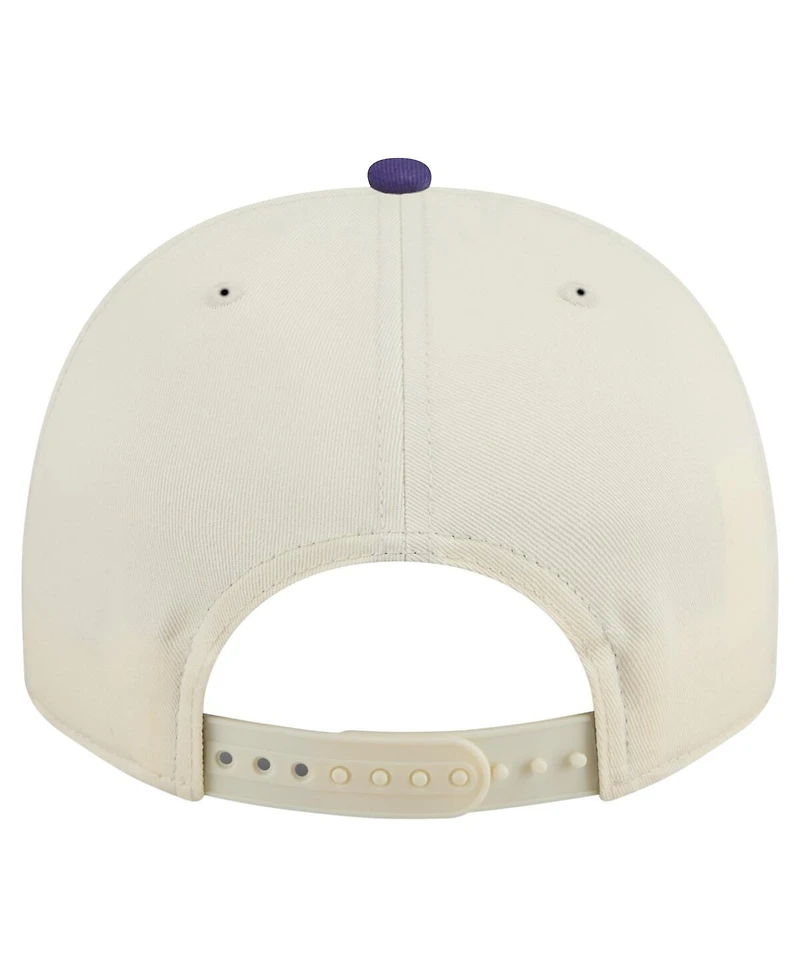 New Era Men's Cream/Purple Washington Huskies Vintage Chainstitch 9FIFTY A-Frame Snapback Hat