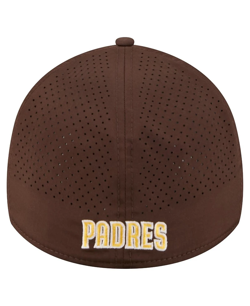 New Era Men's Brown San Diego Padres 39THIRTY A-Frame Perforated Flex Hat