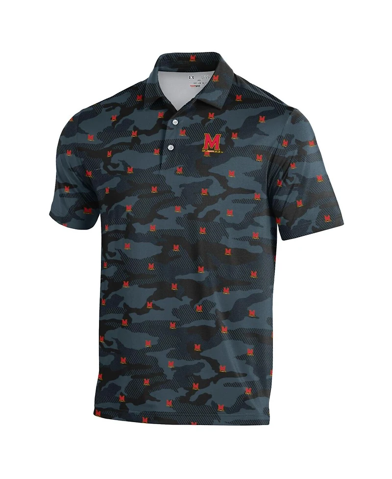 Under Armour Men's Maryland Terrapins Gameday ArmourFuse Polo Shirt