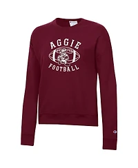 Champion Women's Maroon Texas A&M Aggies Ol' Sarge Fleece Crewneck Pullover Sweatshirt