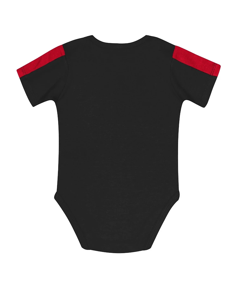 Outerstuff Baby Boys and Girls 3-Piece Red/Black Georgia Bulldogs Double Down Bodysuit Pants Set