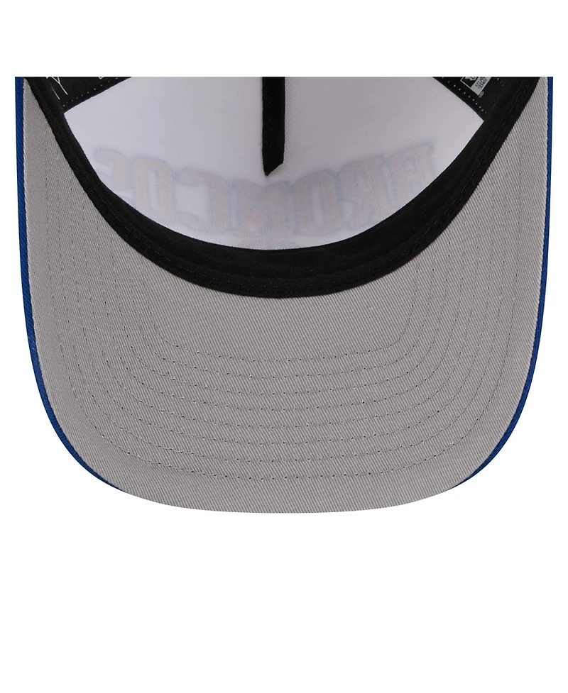 New Era Men's White/Royal Boise State Broncos Arch Two-Tone Rope 9FORTY A-Frame M-Crown Adjustable Hat