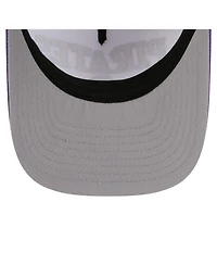 New Era Men's White/Purple Ecu Pirates Arch Two-Tone Rope 9FORTY A-Frame M-Crown Adjustable Hat