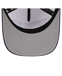 New Era Men's White/Navy Illinois Fighting Illini Arch Two-Tone Rope 9FORTY A-Frame M-Crown Adjustable Hat
