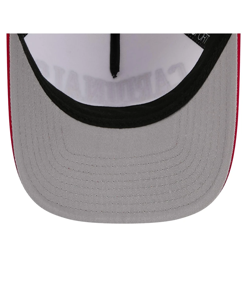 New Era Men's White/Red Louisville Cardinals Arch Two-Tone Rope 9FORTY A-Frame M-Crown Adjustable Hat