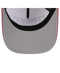 New Era Men's White/Red Louisville Cardinals Arch Two-Tone Rope 9FORTY A-Frame M-Crown Adjustable Hat