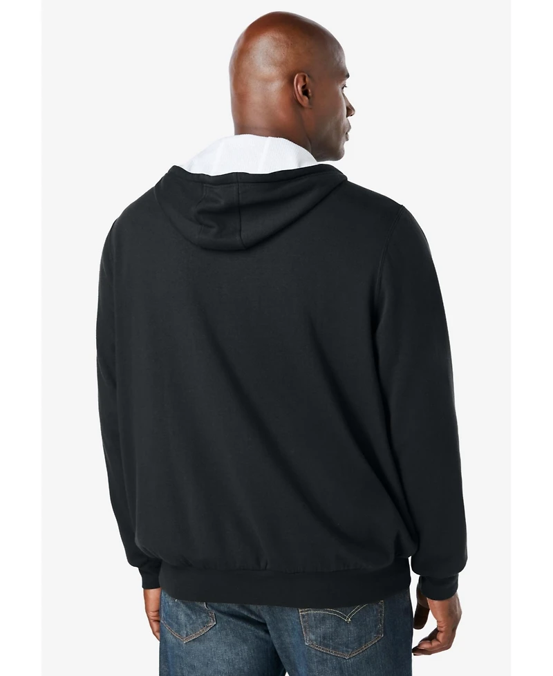 Boulder Creek Big & Tall by KingSize Full-Zip Thermal Hoodie