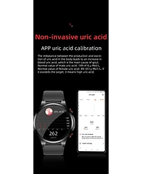 Ruixng Smart HeartGuard Advanced Health Monitoring Smart watch -Red