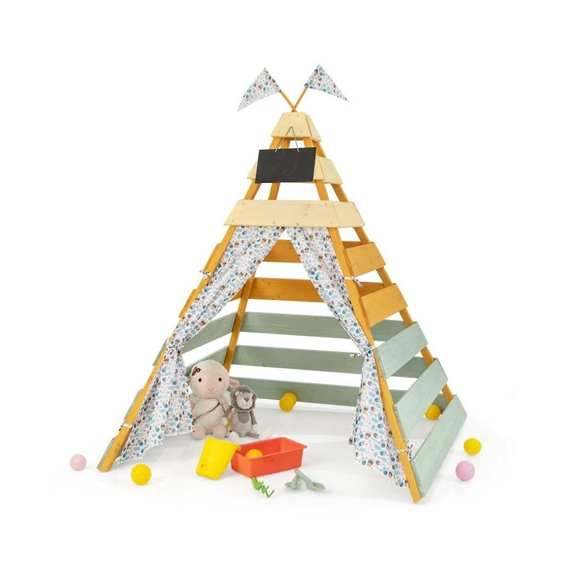 Lycvki Kids Triangle Play Tent Foldable Playhouse Creative Hideaway Fort for Boys and Girls