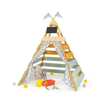 Lycvki Kids Triangle Play Tent Foldable Playhouse Creative Hideaway Fort for Boys and Girls