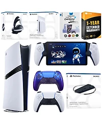 Sony PS5 Pro Digital Bundle: Disc Drive, Stand, Extra Controller, Pulse Elite Headset, Portal, Skins Voucher.